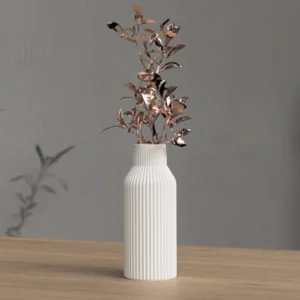 Żłobiony wazon z PLA – elegancka dekoracja w nowoczesnym stylu